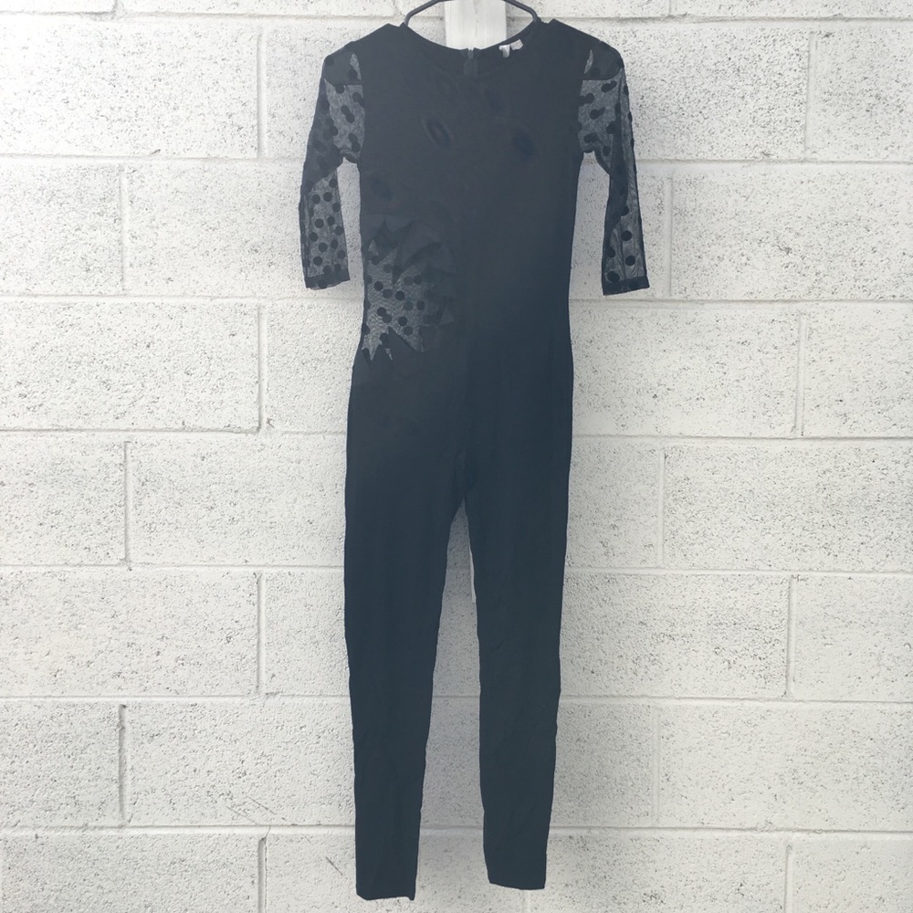 ASOS bodysuit with mesh sleeves